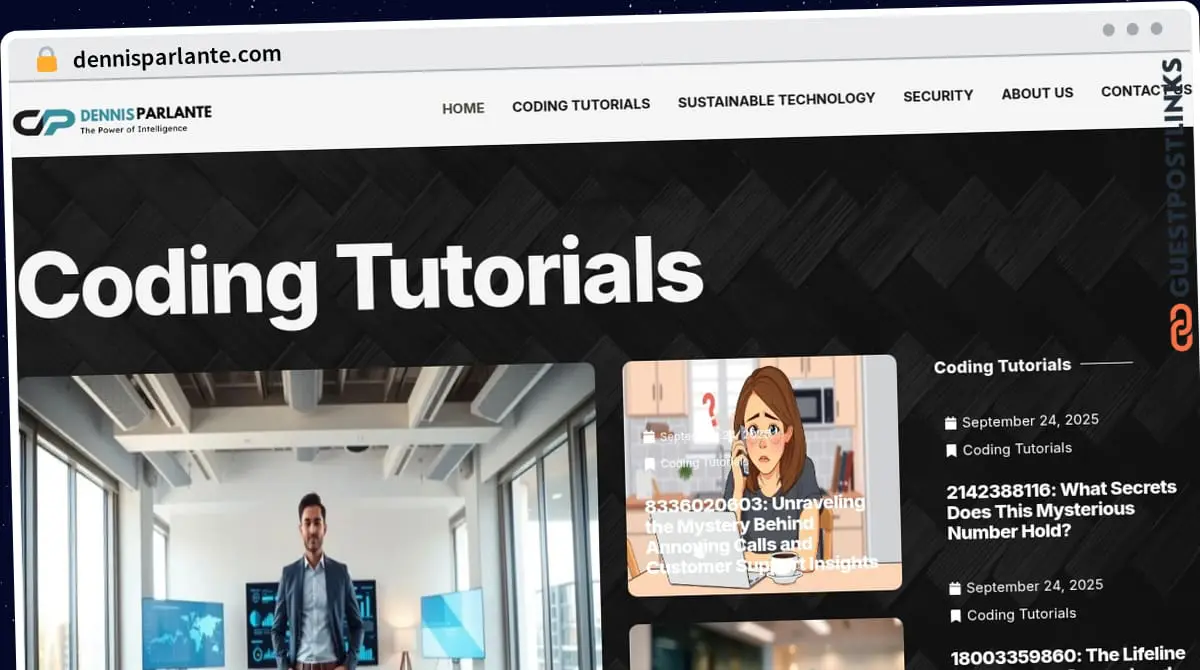 Publish Guest Post on dennisparlante.com