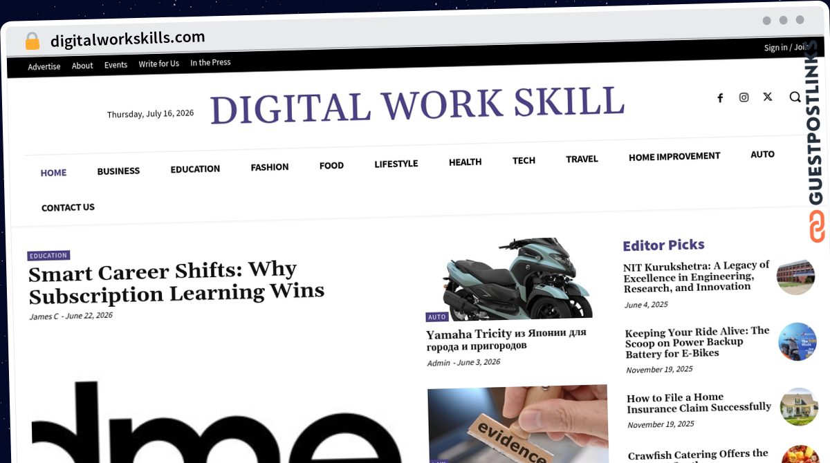 Publish Guest Post on digitalworkskills.com