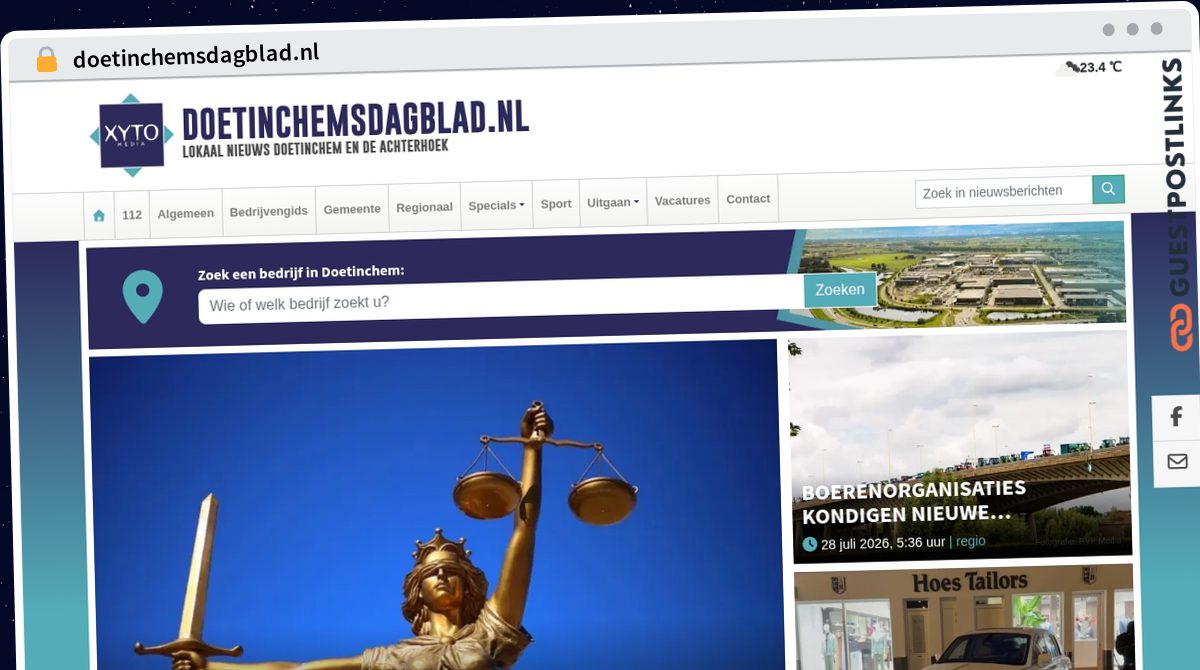 Publish Guest Post on doetinchemsdagblad.nl