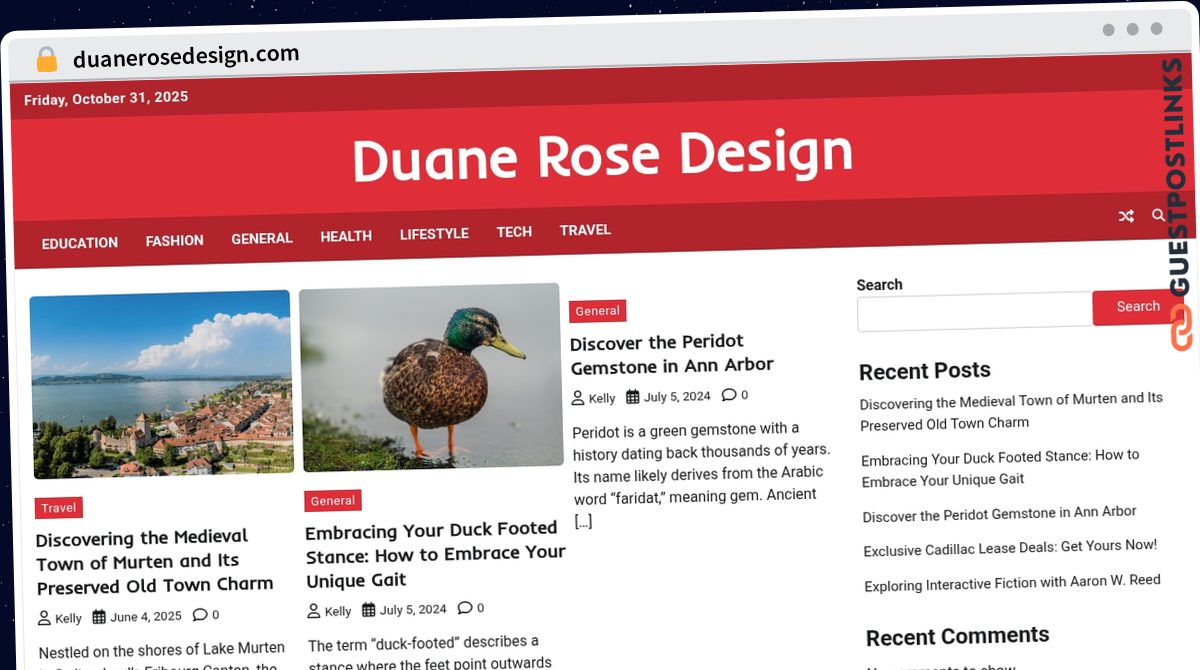 Publish Guest Post on duanerosedesign.com