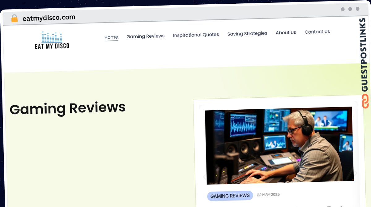 Publish Guest Post on eatmydisco.com
