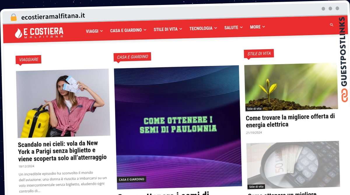 Publish Guest Post on ecostieramalfitana.it