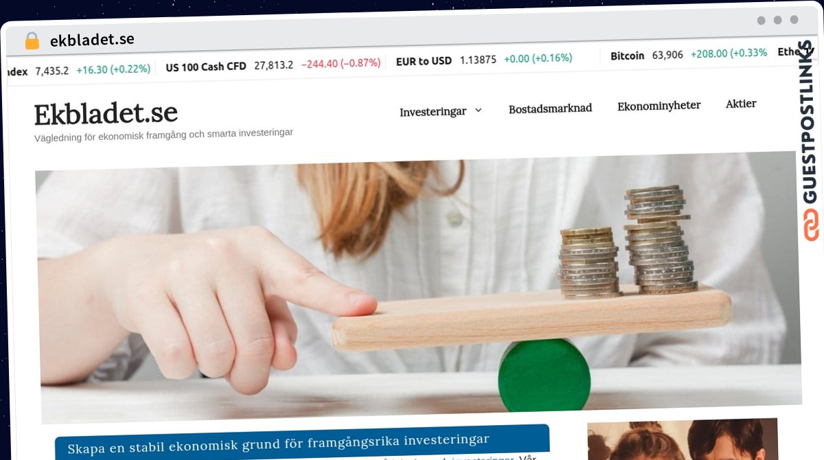 Publish Guest Post on ekbladet.se