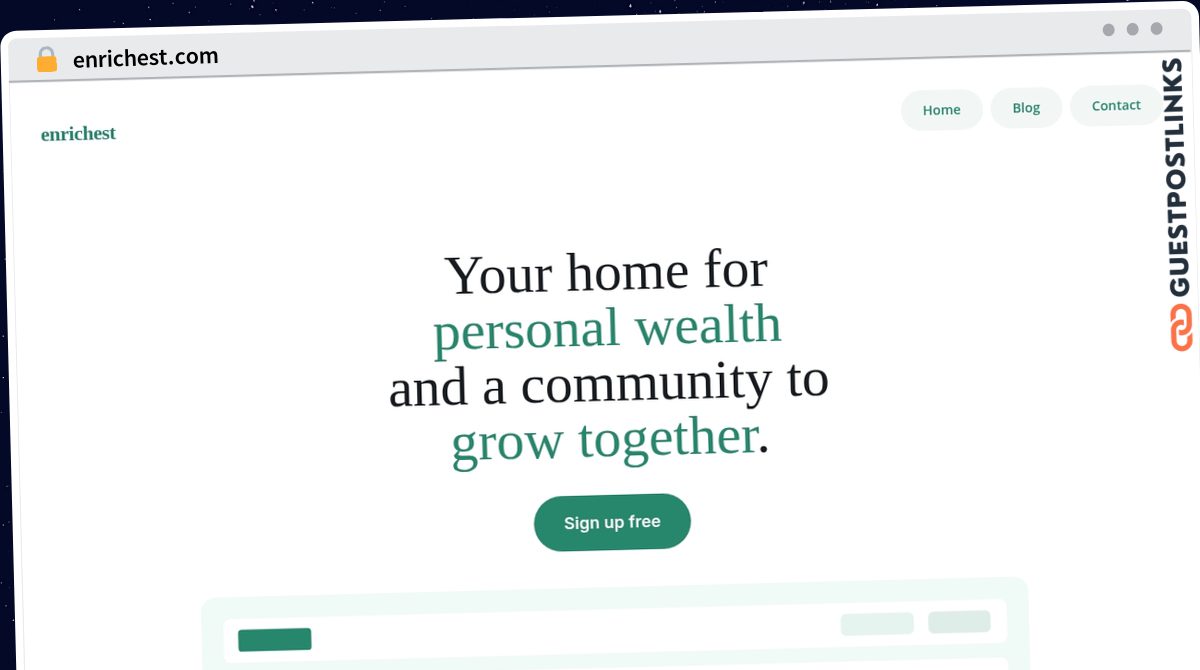 Publish Guest Post on enrichest.com