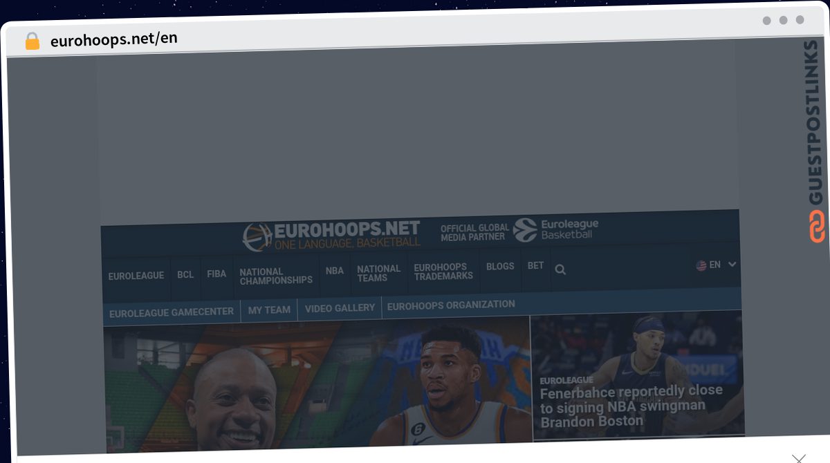 Publish Guest Post on eurohoops.net/en