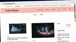 Publish Guest Post on extradump.com