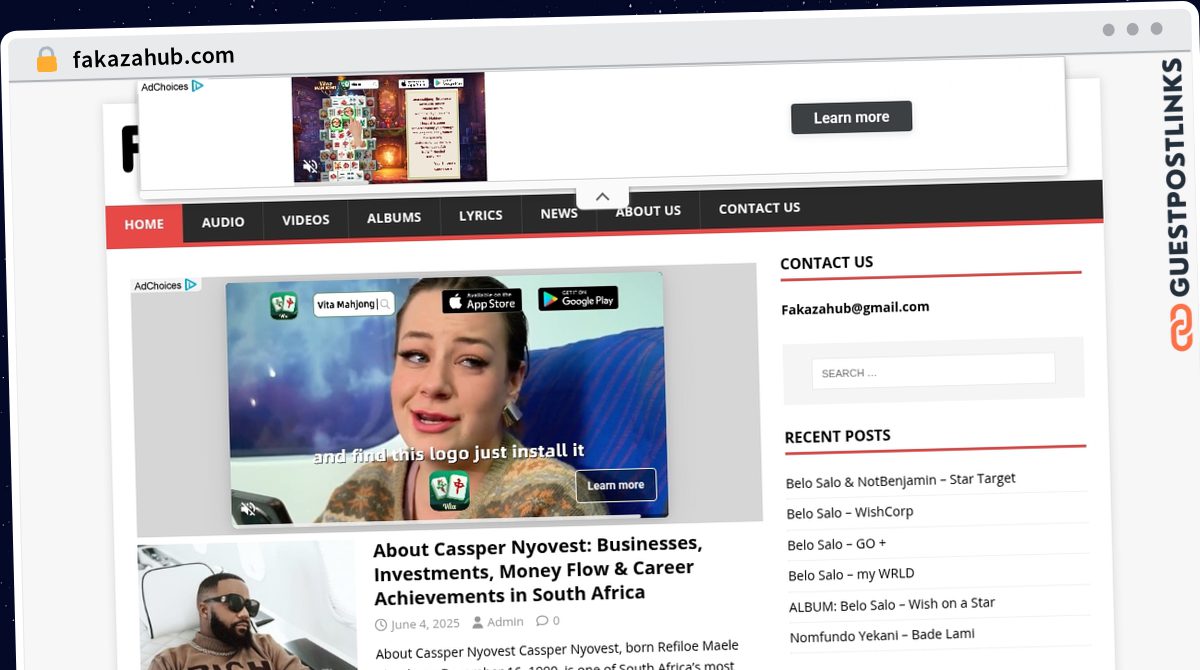 Publish Guest Post on fakazahub.com