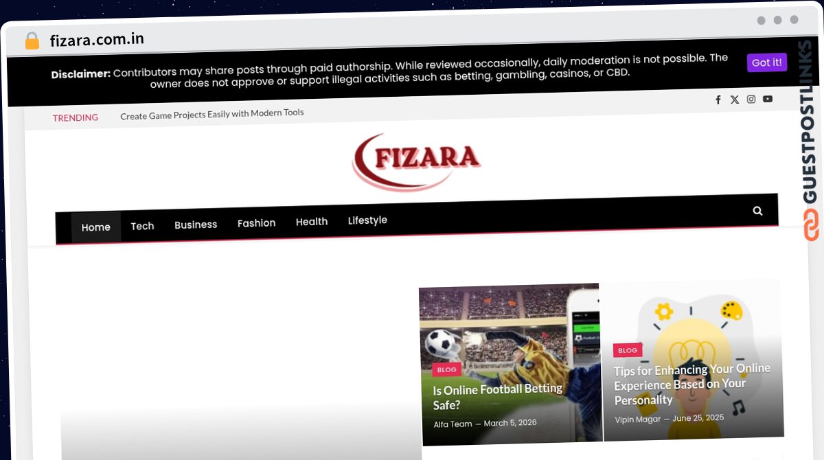 Publish Guest Post on fizara.com.in