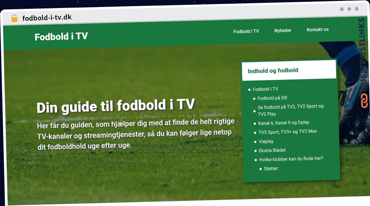 Publish Guest Post on fodbold-i-tv.dk