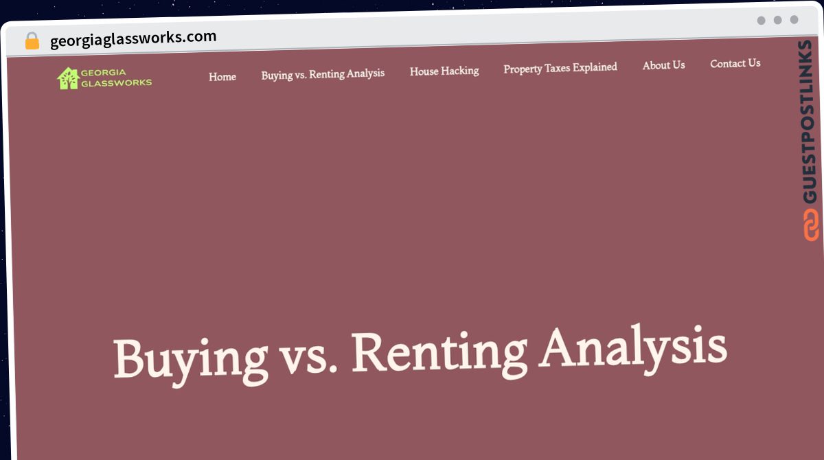 Publish Guest Post on georgiaglassworks.com