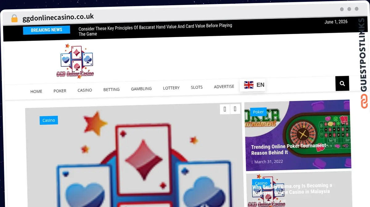Publish Guest Post on ggdonlinecasino.co.uk