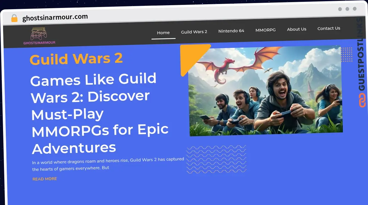 Publish Guest Post on ghostsinarmour.com