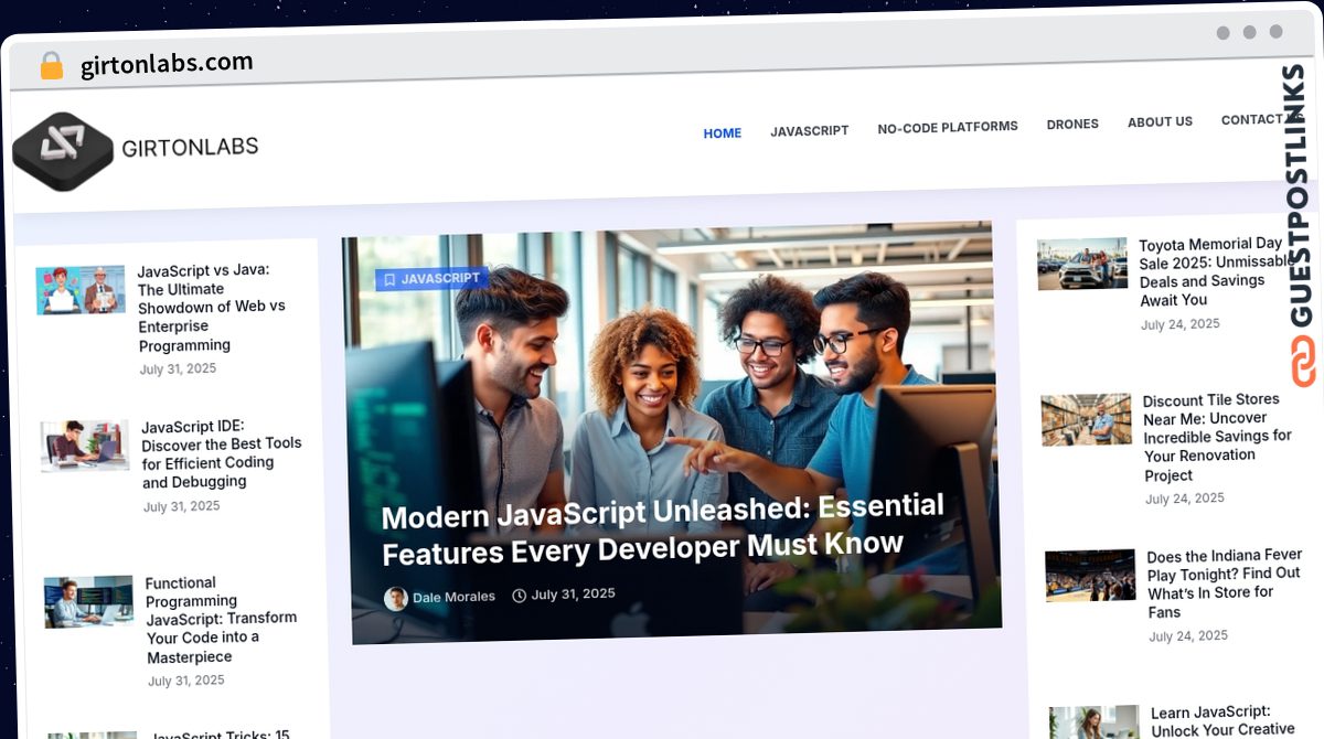 Publish Guest Post on girtonlabs.com
