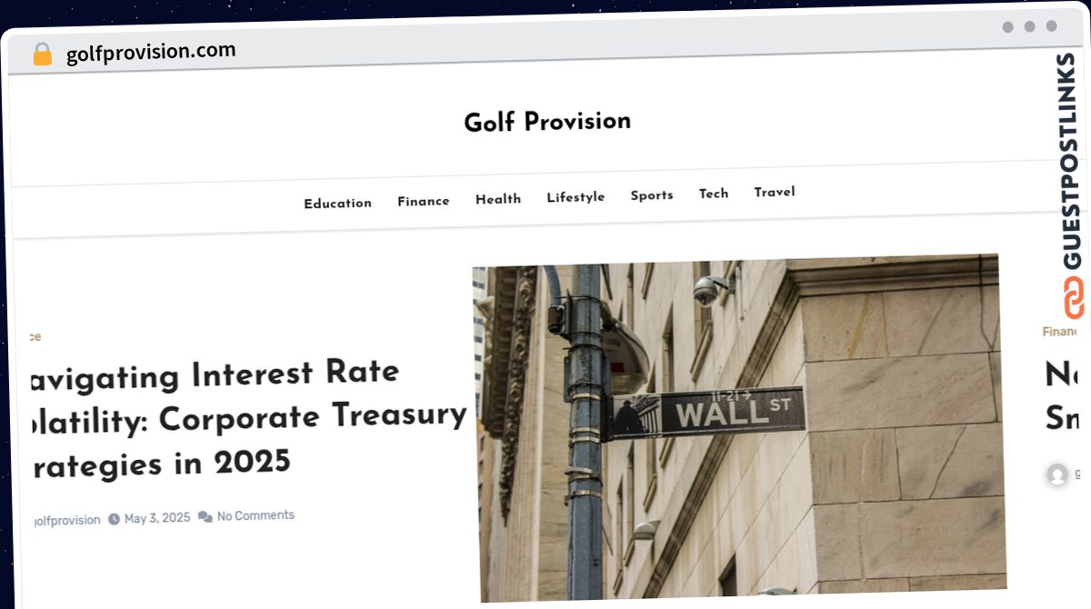 Publish Guest Post on golfprovision.com