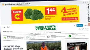 Publish Guest Post on goodfruitandvegetables.com.au