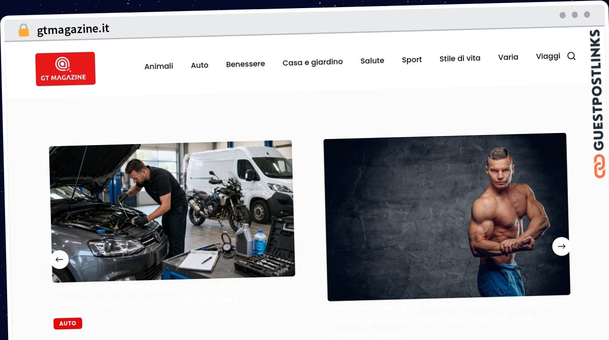 Publish Guest Post on gtmagazine.it