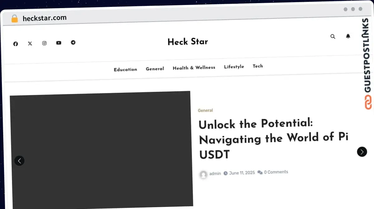 Publish Guest Post on heckstar.com