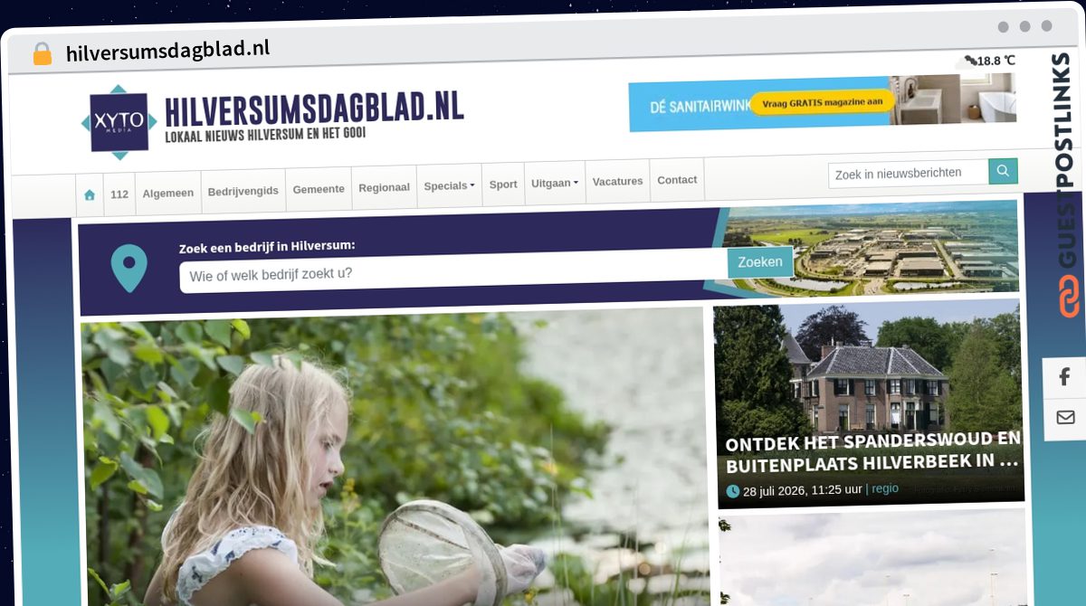 Publish Guest Post on hilversumsdagblad.nl