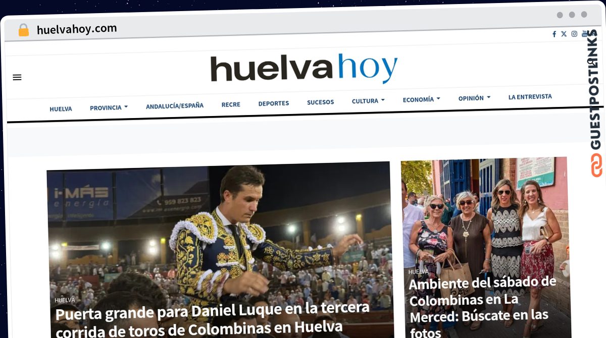 Publish Guest Post on huelvahoy.com