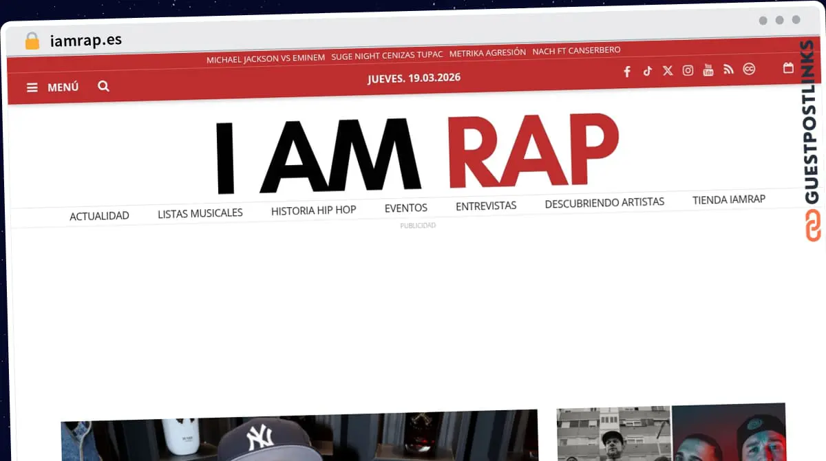 Publish Guest Post on iamrap.es