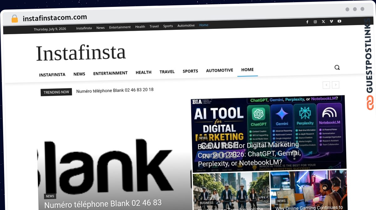 Publish Guest Post on instafinstacom.com