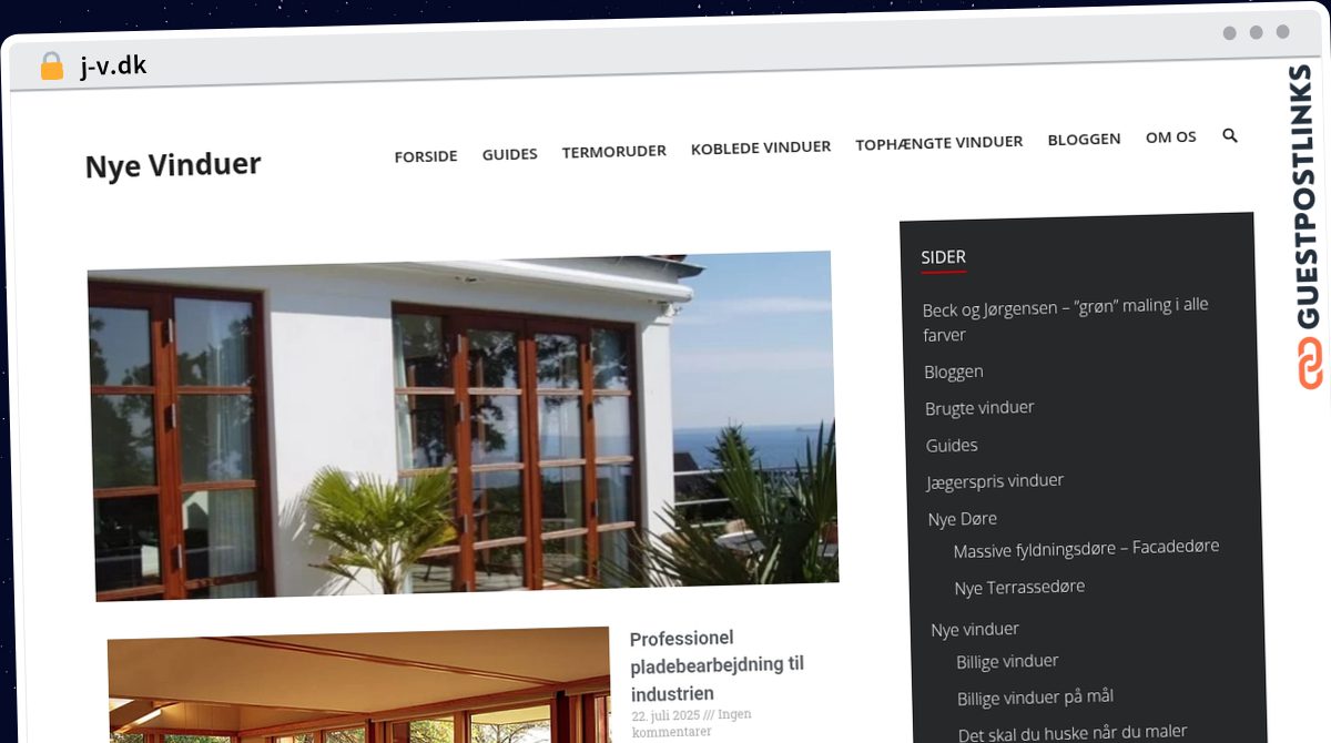Publish Guest Post on j-v.dk