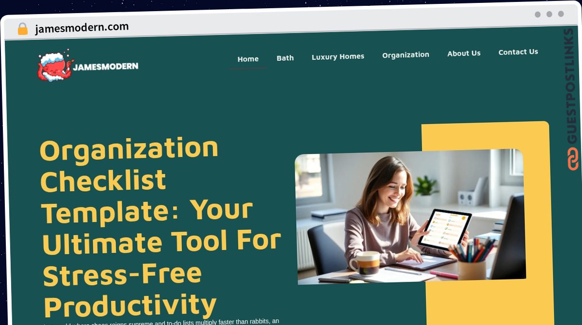 Publish Guest Post on jamesmodern.com