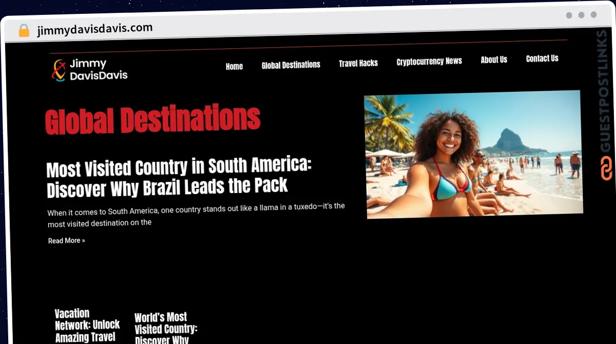 Publish Guest Post on jimmydavisdavis.com