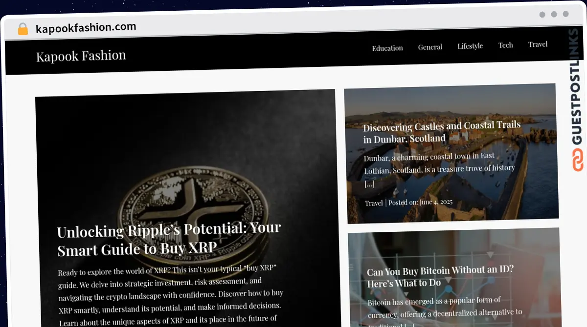 Publish Guest Post on kapookfashion.com