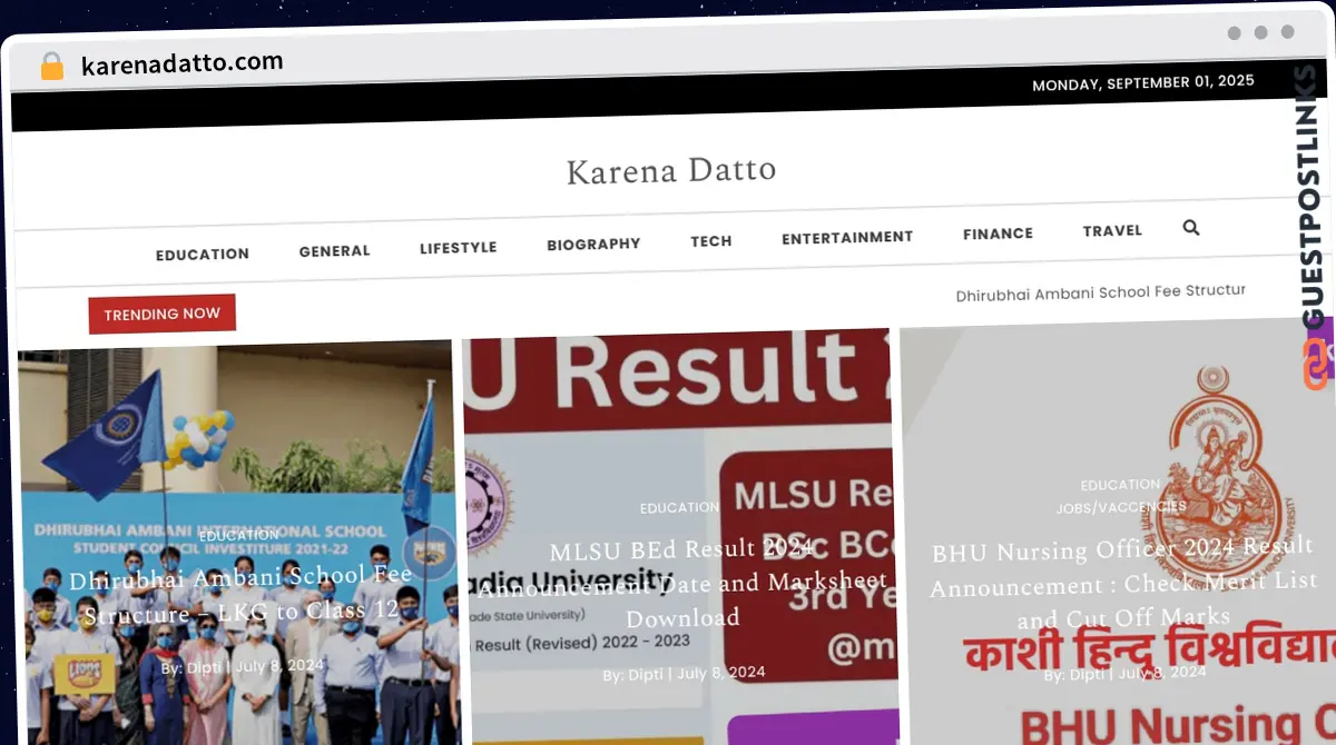 Publish Guest Post on karenadatto.com