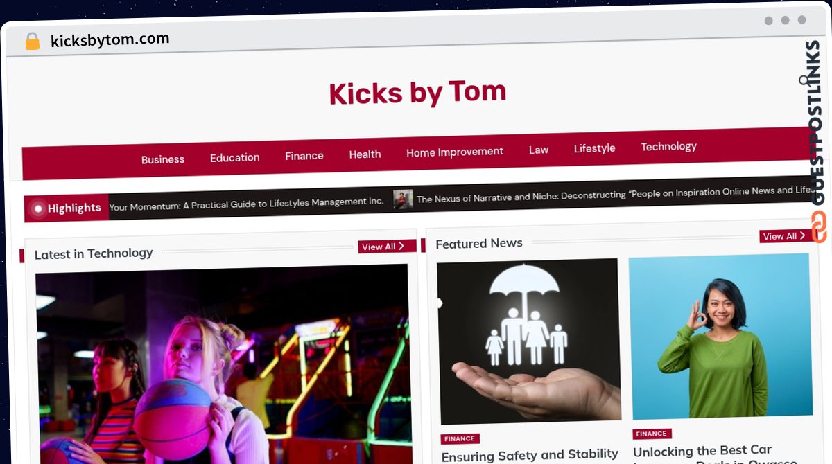 Publish Guest Post on kicksbytom.com