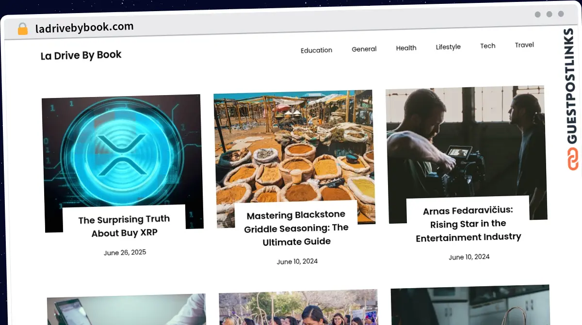 Publish Guest Post on ladrivebybook.com