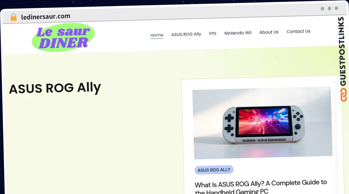 Publish Guest Post on ledinersaur.com