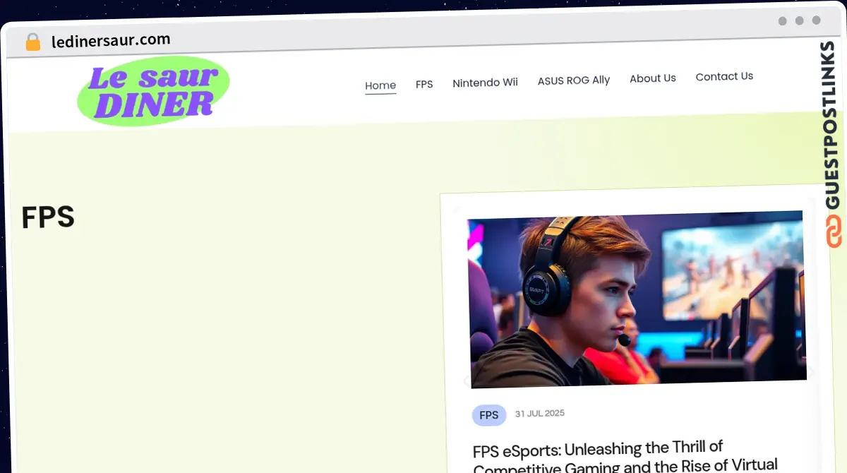 Publish Guest Post on ledinersaur.com