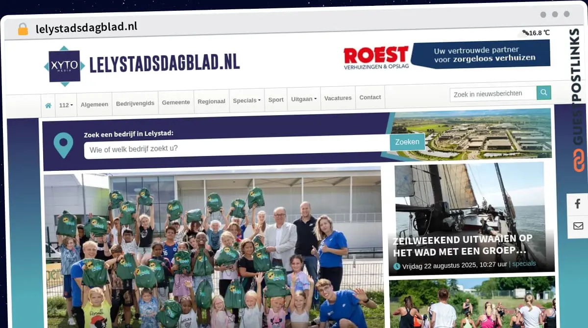 Publish Guest Post on lelystadsdagblad.nl