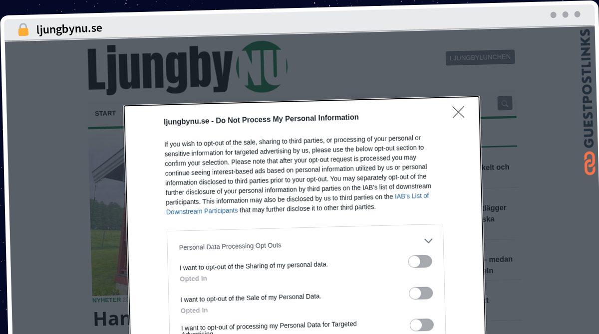 Publish Guest Post on ljungbynu.se