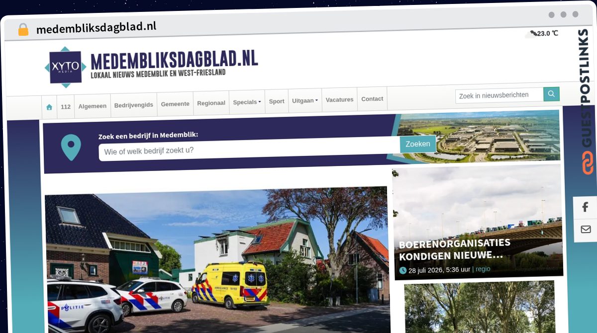 Publish Guest Post on medembliksdagblad.nl