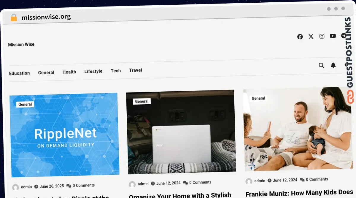 Publish Guest Post on missionwise.org