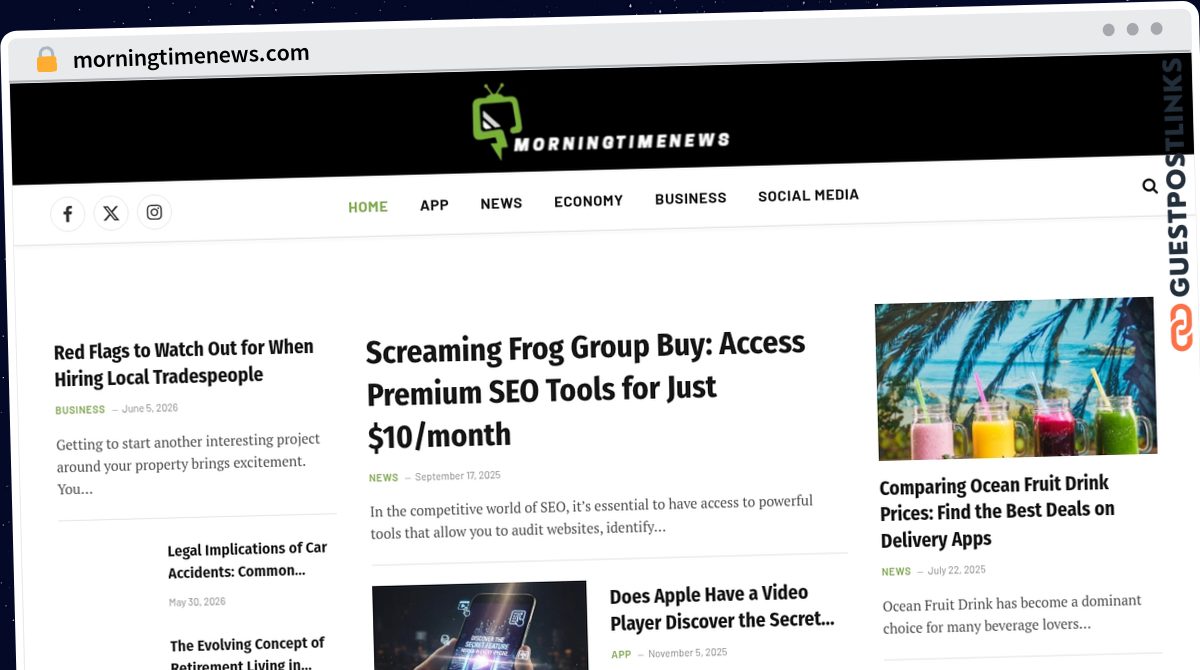 Publish Guest Post on morningtimenews.com