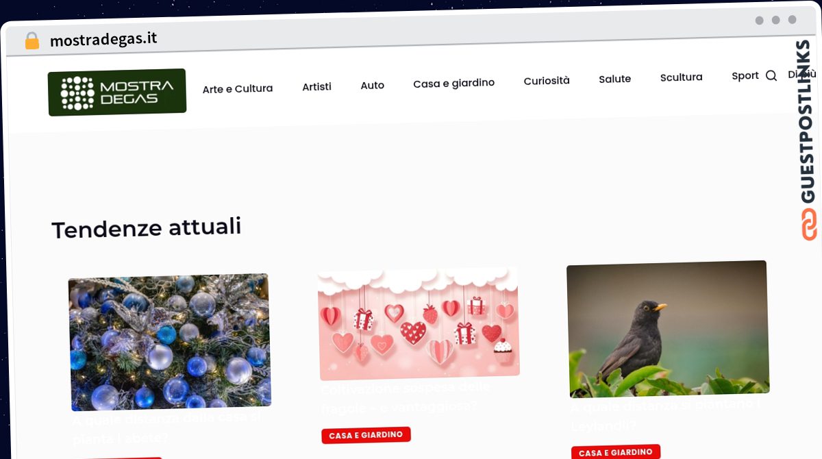 Publish Guest Post on mostradegas.it