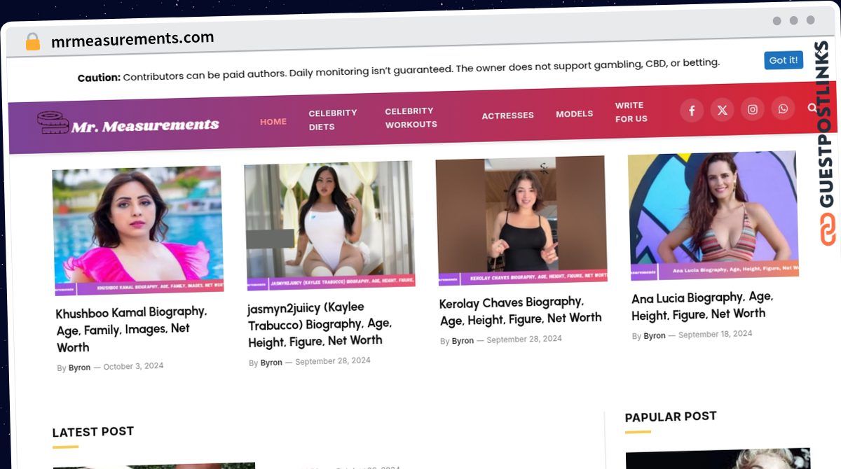 Publish Guest Post on mrmeasurements.com