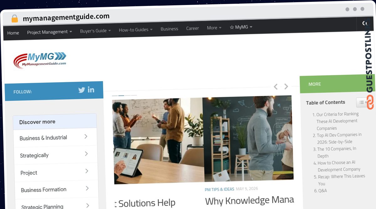 Publish Guest Post on mymanagementguide.com