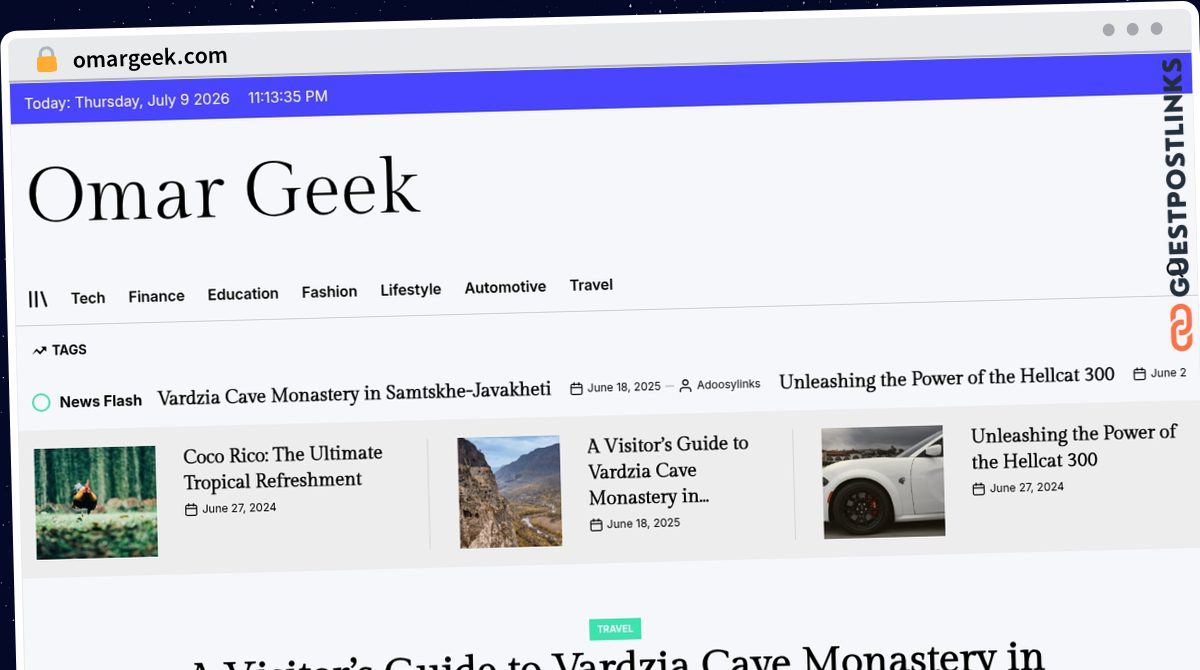 Publish Guest Post on omargeek.com