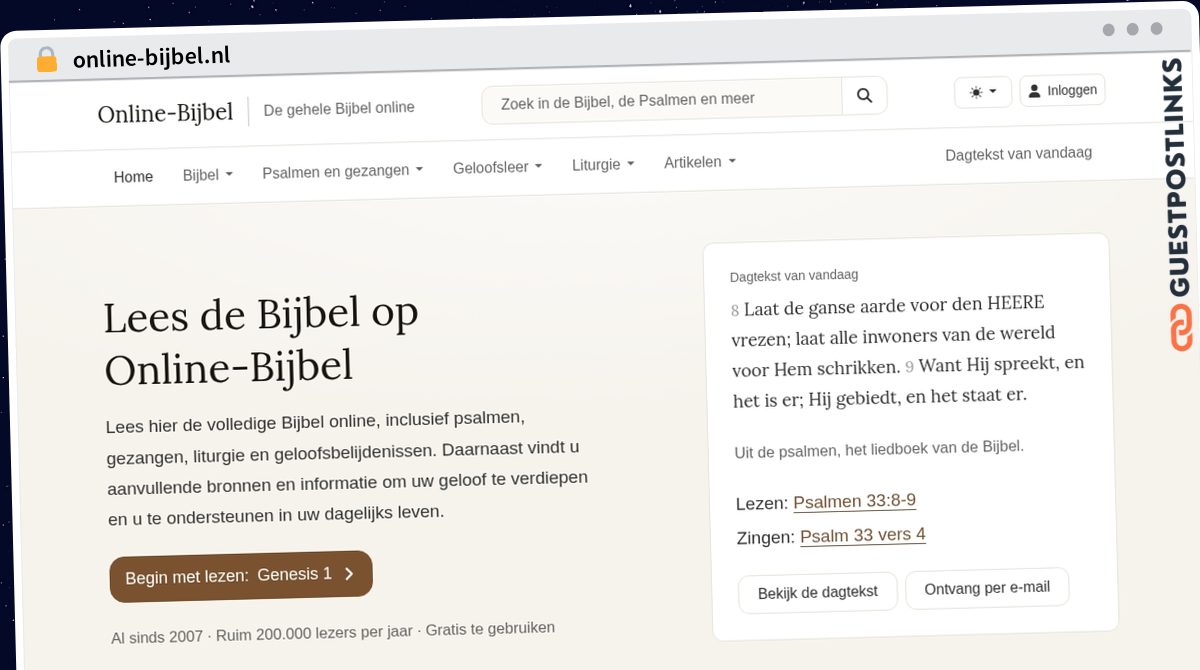 Publish Guest Post on online-bijbel.nl