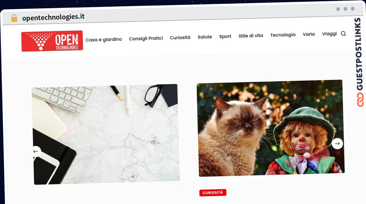 Publish Guest Post on opentechnologies.it