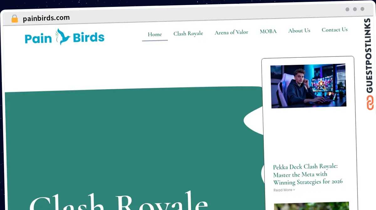 Publish Guest Post on painbirds.com