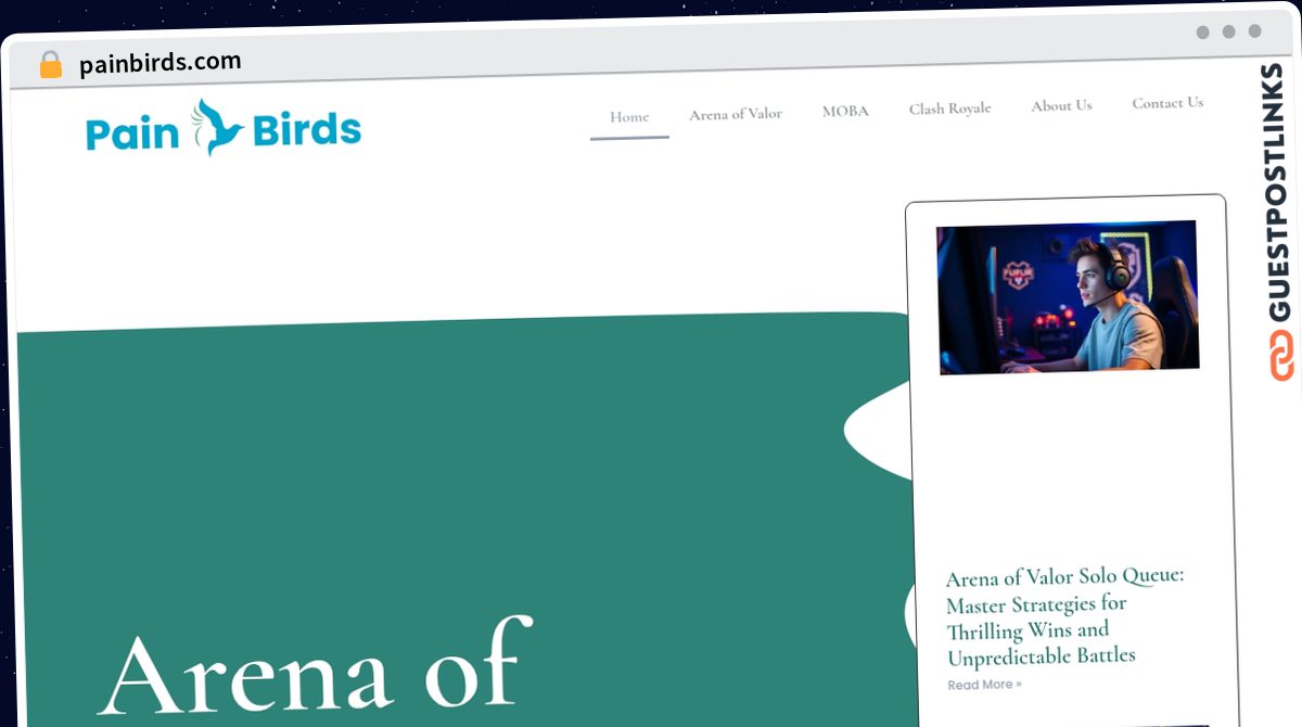 Publish Guest Post on painbirds.com