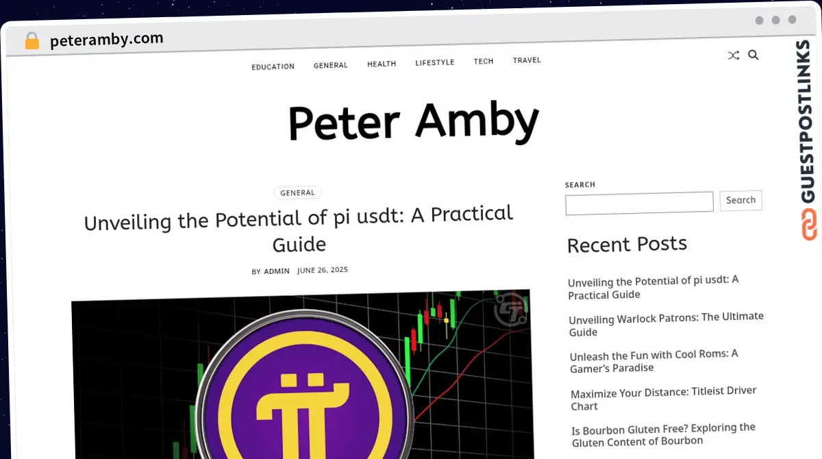 Publish Guest Post on peteramby.com