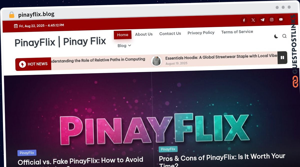 Publish Guest Post on pinayflix.blog