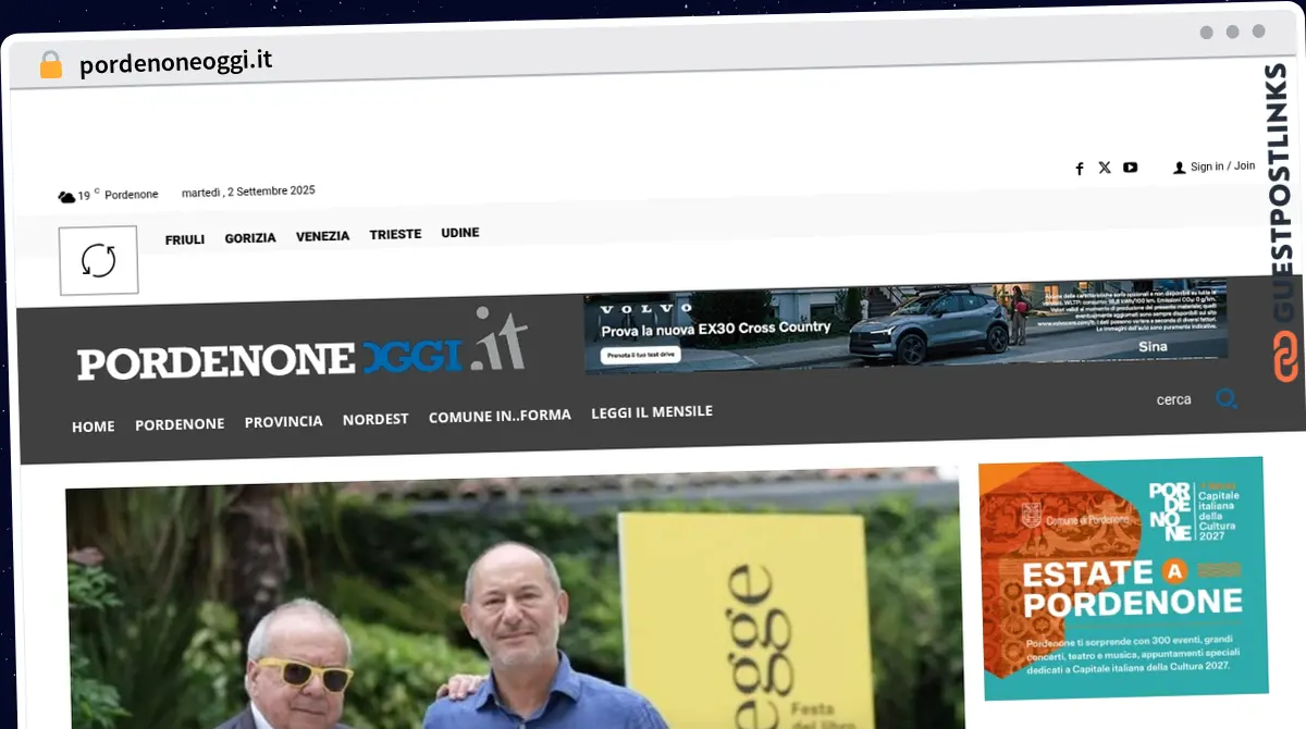 Publish Guest Post on pordenoneoggi.it